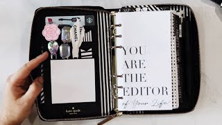 Inside My Personal Kate Spade Agenda  Planner Setup amp How Im Using It [upl. by Sivram]