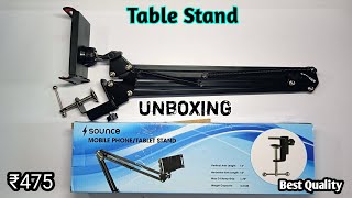 Mobile phone Table stand in only 500rs  Tripod for mobile phone  Mobile holder unboxing [upl. by Annayram]