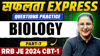 RRB JE 2024 CBT1 Biology Question Practice  RRB JE 2024 CBT1 Preparation  Safalta Express🚂 [upl. by Garaway]