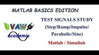 Test Signals Study using Simulink Matlab Basics Edition Part 8 [upl. by Enowtna]