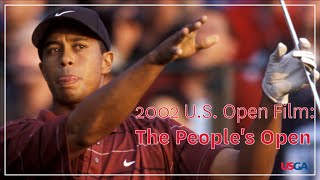 2002 US Open Film quotThe Peoples Openquot  Tiger Woods Strong Performance at Bethpage Black [upl. by Eldred323]