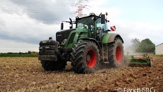 Fendt 828 Vario mit Amazone KG 60012 im Einsatz [upl. by Melone]