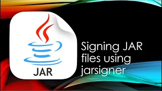 Java Cryptography  Sign JAR files using jarsigner [upl. by Nonregla]