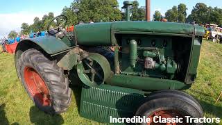 1938 Cockshut Hart Parr 73 Litre 4Cyl Petrol  Distillate Tractor 44 HP  Start Up [upl. by Nyrraf259]