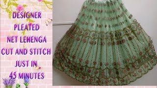 net lehenga cutting and stitching just in 45 minutes कैसे करे लहंगे की सिलाई प्रोफेशनल तरीके से [upl. by Adamis833]