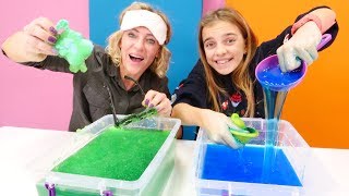 Tolles Video auf Deutsch Wir machen eine SlimeChallenge Spielspaß mit Ayça und Nicole [upl. by Anelys718]