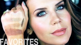 BRONZE MAKEUP FAVORITES Eyes amp Nails [upl. by Nonez]