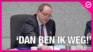 WOEDENDE gasstas Hans Vijlbrief D66 DREIGT HUILEND MET AFTREDEN wegens gasgedoe Eerste Kamer [upl. by Lisbeth]