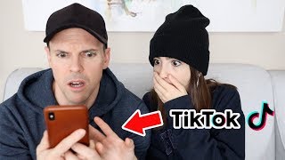 DAD REACTS TO MY TIK TOKS [upl. by Enilec]