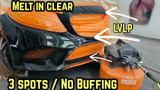 DIY clear coat spot blending step by step tutorial LVLP mobile set up [upl. by Acissaj]