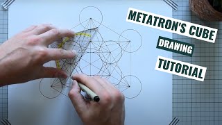 How To Draw Metatrons Cube  Sacred Geometry Tutorial [upl. by Assili]