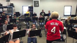 Poteau High School Band  quotThe Victor Marchquot [upl. by Atnauqal]