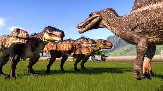 Releasing Dinosaurs in Jurassic World Evolution 2  Tropical Park  AllDinosaurs [upl. by Yawnoc]