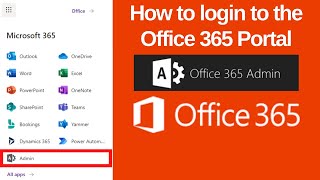 How to login to the Office 365 Portal  Sign Into the Office 365 Portal  Office 365 Admin Center [upl. by Shawna675]