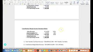 Contribution Margin Income Statement [upl. by Mak]