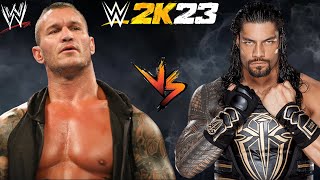 Randy Orton vs Roman Reigns  WWE 2K23 [upl. by Anawot]