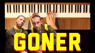 Goner Twenty One Pilots Piano Tutorial Intermediate [upl. by Kizzie]