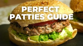 Sizzling Secrets  Homemade Juicy Beef Burger Patties Recipe [upl. by Sair360]