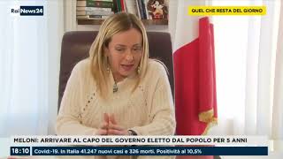 Giorgia Meloni intervistata a RaiNews 24 Mi seguite [upl. by Bracci509]