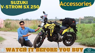 Suzuki V STROM SX 250 Accessories With Price  Must Have Modifications  Which One To Avoid [upl. by Grefer]