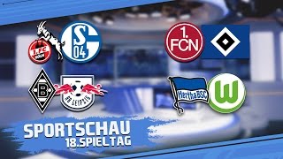 YTBUNDESLIGA SPORTSCHAU I Samstagsspiele I 18 Spieltag [upl. by Anehta881]