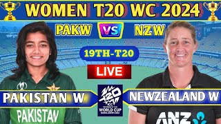 LIVE Pakistan women vs New Zealand women 19th T20 match Score amp Commentary today PAKW VS NZW WC [upl. by Eiruam130]