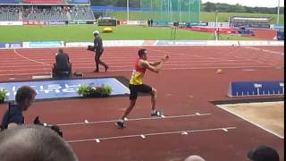 Lawrence Davis Triple Jump British Championships [upl. by Arikehs957]