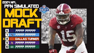 Reacting To Updated Fully Simulated PFN Mock Draft 20  BEARS TRADE UP FOR DALLAS TURNER [upl. by Ecnerol444]