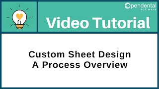 Custom Sheet Process for Patient Forms [upl. by Nathanael]