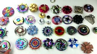 Tons of Round Fidget Spinners Ferrris Wheels Tires Sheilds Flowers etc [upl. by Nywnorb]