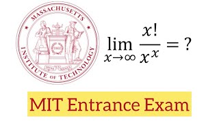 MIT 🇺🇸 Entrance Exam  Calculus  Find Undefined Limit [upl. by Adnuhsar]