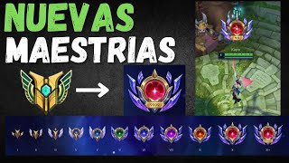 LLEGAN las NUEVAS MAESTRÍAS de CAMPEONES en LEAGUE OF LEGENDS [upl. by Kirsten]