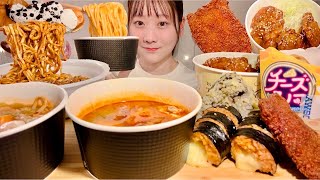 ASMR Various Korean Foods at Lawson Convenience Store【Mukbang Eating Sounds】【English subtitles】 [upl. by Arly]