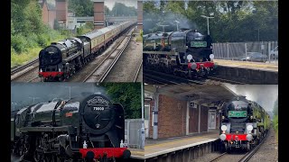 Best of Steam Trains on UK Mainline 2024 Part 2 [upl. by Vacuva]