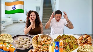 WE TRIED INDIAN FOOD FOR THE FIRST TIME [upl. by Carmelle]