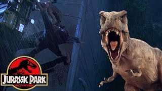 How The TRex Got Over The Giant Drop Off In Jurassic Park [upl. by Ori221]