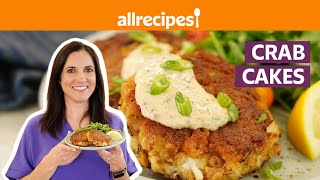 How to Make Crab Cakes  Get Cookin’  Allrecipescom [upl. by Yedok]