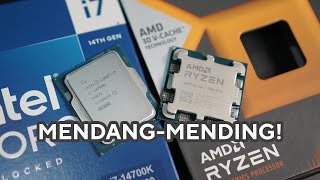 TIM MENDANGMENDING MERAPAT  AMD Ryzen 7 7800X3D VS Intel Core i7 14700K [upl. by Reh]