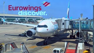 EUROWINGS DISCOVER A330200 BUSINESS  Barcelona  Frankfurt [upl. by Ahasuerus498]