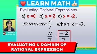 Evaluating amp Domain of Rational Expression [upl. by Aynas]