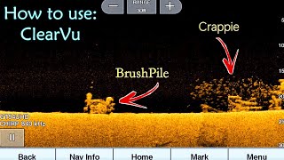 How to use Garmin Echomap 93sv  ClearVu  Down Imaging [upl. by Ursal]