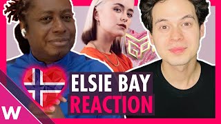 Elsie Bay quotDeath of Usquot REACTION  Melodi Grand Prix 2022 finalist [upl. by Gudren]