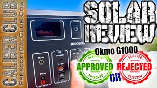 Portable Solar Power Station Review  Does the Okmo G1000 Pass the Test  Solar Generator [upl. by Bronder240]