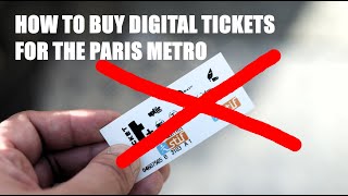 How to buy digital tickets for the Paris Metro [upl. by Chandless]