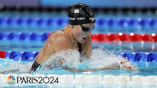 Summer McIntosh COMMANDS the 400m IM for first career Olympic gold medal  Paris Olympics [upl. by Nirehtak]