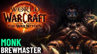 Brewmaster Monk Gameplay Livestream  Mythic Dungeons Raid Gear Grinding  WoW The War Within [upl. by Tansey]