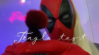 Lady Deadpool testing your tingle capacity ✨ ASMR LadyDeadpool [upl. by Salisbury206]