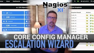 5 Nagios XI  Core Config Manager  Escalation Wizard [upl. by Rayna]