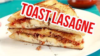 LASAGNE TOAST GRILLED CHEESE LASAGNE  Rezept [upl. by Elime]