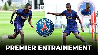 Premier Entrainement dOusmane Dembélé avec Le Psg [upl. by Gnuoy]